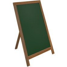 Panda Lüks Ahşap Ayaklı Yazı Tahtası 60X85CM - Yeşil/siyah