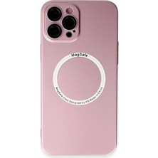  iPhone 12 Pro Kılıf Jack Magneticsafe Lens Silikon - Rose Gold