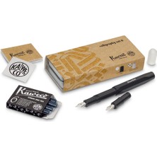 Kaweco 10000812 Klasik Sport Kaligrafi Set Mini Siyah