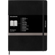 Moleskine Pro Defter Xl Boy Siyah Yumuşak Kapak