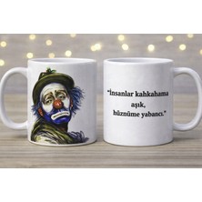 Kişiye Özel Palyaço Baskılı Kupa Bardak (Çift Taraflı Baskı)