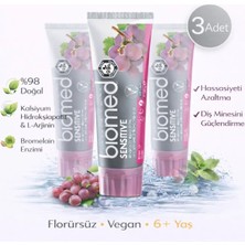 Biomed Sensitive Hassas Dişler Diş Macunu 3'lü set – Diş Minesini Güçlendirir, Doğal, Florürsüz, Vegan