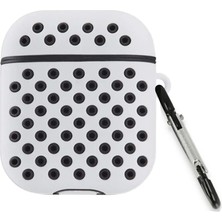  Airpods 2 (2.nesil) Spor Delikli Kılıf - Gri-Siyah