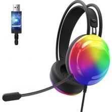 Lenovo Thinkplus G30B Siyah Rgb Oyuncu Kulaklığı,gaming,7.1 Surround,ışıklı,kulak Üstü Kulaklık