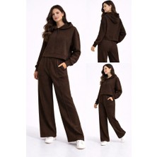 CGA Kadın Spor Takım Önü Kısa Arkası Uzun Kapşonlu Pantolonlu Selanik Takım