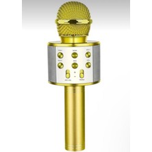 TeknoBeyza Bluetooth Bağlantılı Kablosuz Karaoke Mikrofonu - Şarjlı Taşınabilir Hoparlörlü Ses Değiştirme Özellikli