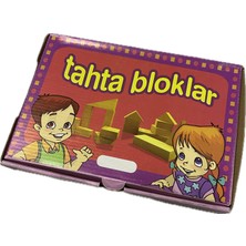 Okulgen Tahta Bloklar 15 Parça Doğal Ahşap Eğitici Oyuncak