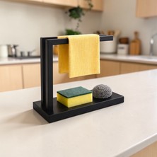 Ddm Global Modern Mutfak Süngerlik ve Bez Askılığı – Tezgah Üstü Düzenleyici Stand