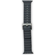  Apple Watch 42MM Magnus Mıknatıslı Silikon Kordon - Siyah
