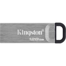 Kingston Datatraveler Kyson 128 GB DTKN/128GB 200 Mb/s'ye Kadar Okuma, 60MB/S' Ye Kadar Yazma, Metal