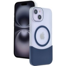  Apple iPhone 15 Velar Magsafe Kapak - Lacivert