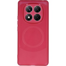  Xiaomi Redmi Note 14 Pro 4g Kılıf Maya Karbon Kapak - Bordo