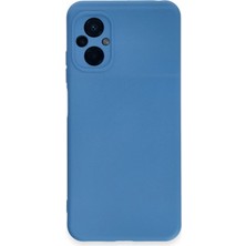 Xiaomi Poco M5 Kılıf Nano Içi Kadife Silikon - Mavi