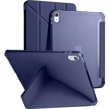  iPad 2022 10.9 (10.nesil) Kılıf Kalemlikli Mars Tablet Kılıfı - Lacivert