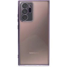  Samsung Galaxy Note 20 Ultra Kılıf Razer Lensli Silikon - Mor