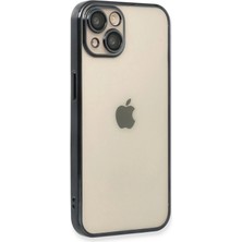  iPhone 14 Plus Kılıf Razer Lensli Silikon - Siyah