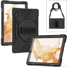  Samsung Galaxy T737 Tab S7 Fe 12.4 Kılıf Amazing Tablet Kapak - Siyah