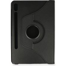  Samsung Galaxy T870 Tab S7 11 Kılıf 360 Tablet Deri Kılıf - Siyah