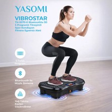 Yasomi Vibrostar TH-0070-E Bluetoothlu 3D 5 Programlı Titreşimli Spor Kondisyon Fitness Egzersiz Aleti