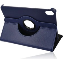  iPad Mini 6 Kılıf 360 Tablet Deri Kılıf - Lacivert