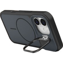  Apple iPhone 17 Pale Magsafe Standlı Kapak - Siyah