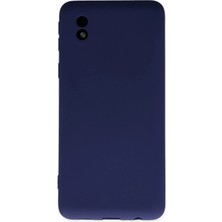  Samsung Galaxy A01 Core Kılıf Nano Içi Kadife Silikon - Lacivert