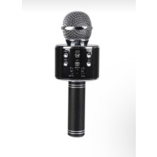 TeknoBeyza Bluetooth Bağlantılı Kablosuz Karaoke Mikrofonu - Şarjlı Taşınabilir Hoparlörlü Ses Değiştirme Özellikli