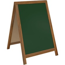 Panda Ahşap A Pano 60X85CM - Yeşil/siyah