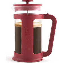 Bialetti - Smart French Press: Yaklaşık 1l Kapasiteli Kahve Hazırlayıcı - Kırmızı Polipropilen Gövde