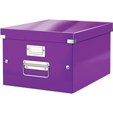 Leitz 60440062 Wow C&s Orta Boy Kutu, Metalik Mor