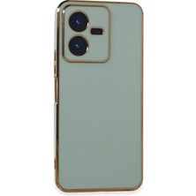  Vivo Y22 2022 Kılıf Volet Silikon - Açık Yeşil