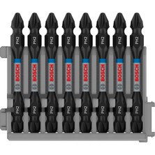 Bosch Professional Accessories 2608522337 Çift-"ımpact Ph2 Tornavida Ucu" 8-Parça, 0 W, 0 V