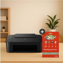 Canon Pixma E3640 + Fotoğraf Kağıdı Hediyeli