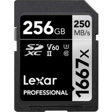 Lexar Professional 1667X Sd Kart 256 Gb, Sdxc Uhs-Ii Bellek Kartı, 250 Mb/s'ye Kadar Okuma, 120 Mb/s