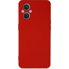  Oppo Reno 7 Lite Kılıf Nano Içi Kadife Silikon - Kırmızı