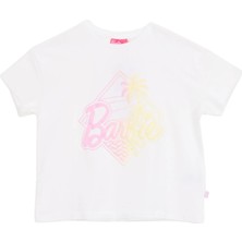 Barbie Baskılı Ekru Kız Çocuk T-Shirt BRB6SG-TST6431