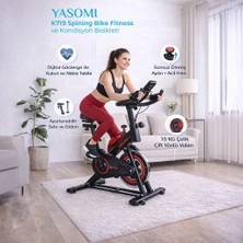 Yasomi K719 Spining Bike Fitness ve Kondisyon Bisikleti Kırmızı