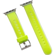 Movenchy Watch 38MM Jelly Silikon Kordon - Yeşil