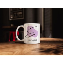 fotografyabaskı Kişiye Özel E Baş Harfli Isimli Kupa Bardak