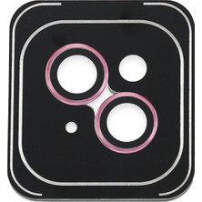  iPhone 14 Pvd Metal Kamera Lens - Pembe