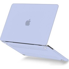  Macbook Pro 13 2021 Macbook Buzlu Kapak - Lila