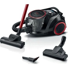 BOSCH BGS41POW2 Serie 6 Toz Torbasız Süpürge ProPower Siyah Turbo Başlık ve 0,2 L Toz Haznesi