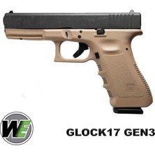We Aırsoft Airsoft Tabanca We Glock 17 Siyah/tan Gen3 WE-G001A-TAN G17-A-TAN-GEN3