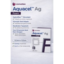 Convatec Aquacel Foam Ag 12,5X12,5 cm Gümüş Içerikli Steril Köpük Yara Pedi