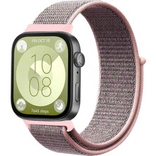  Huawei Fit 4 Hasırlı Cırtcırtlı Kordon - Pembe