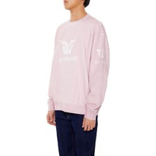 F21 Bisiklet Yaka Baskılı Sweatshirt