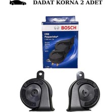 Renault Megane 2 Sedan 2007 Bosch Dadat Korna Çift Fişli Unıversal Seti 12V Performans Ürünü Çift Fişli -