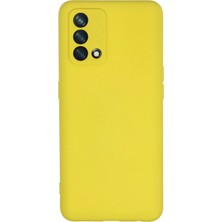  Oppo A74 4g Kılıf Nano Içi Kadife Silikon - Sarı