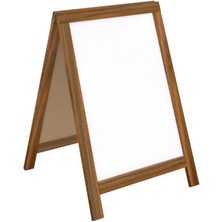 Panda Ahşap A Pano 60X85CM - Beyaz