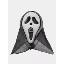 Zemira Kapşonlu Çığlık Maskesi Scream Maskesi - Hayalet Maskesi 33X21 cm
